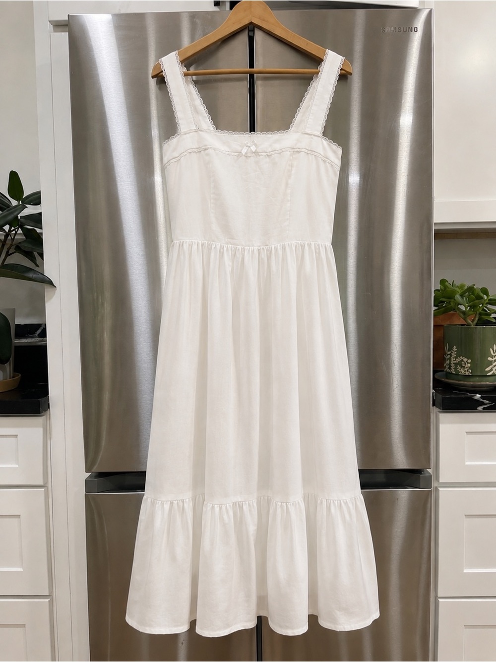 Reformation rowen linen dress 8